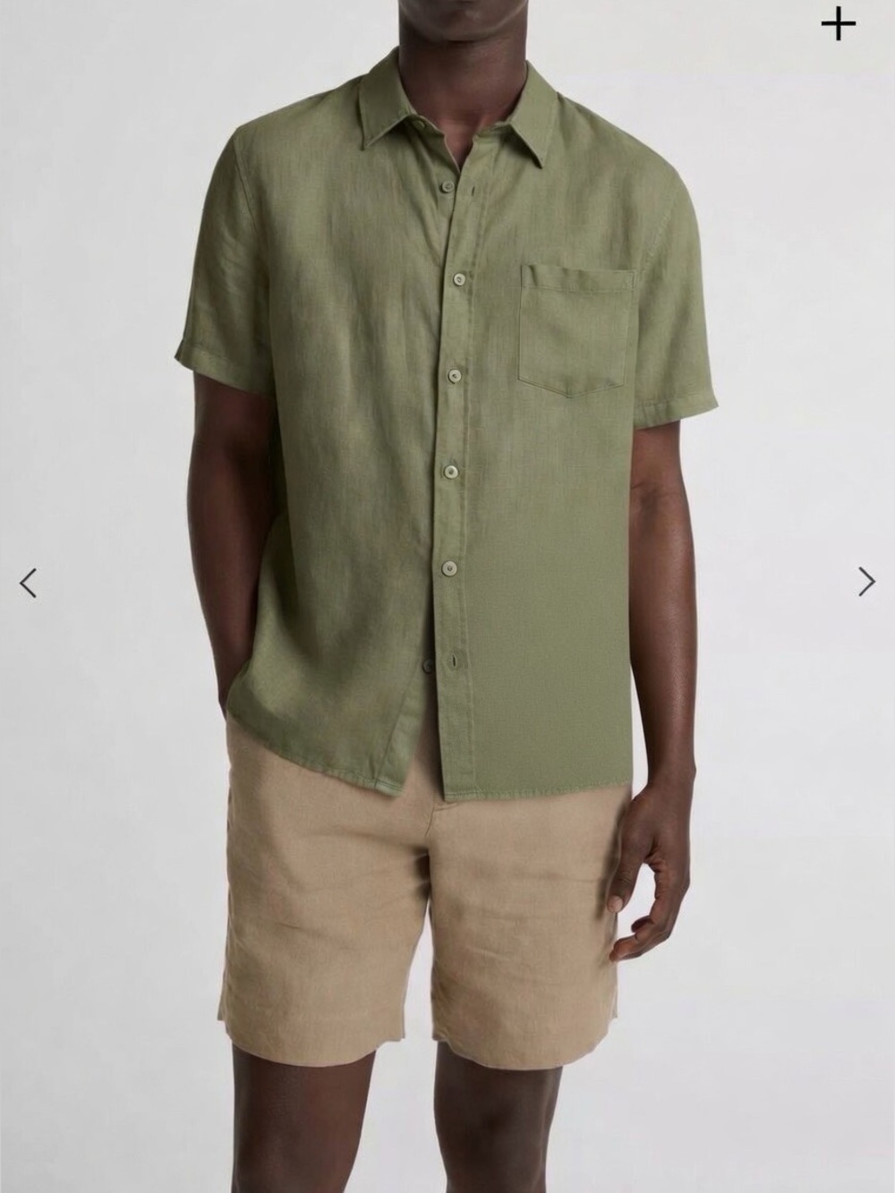 Vince 100% Linen button shirt. Lightweight breathable Resort Casual